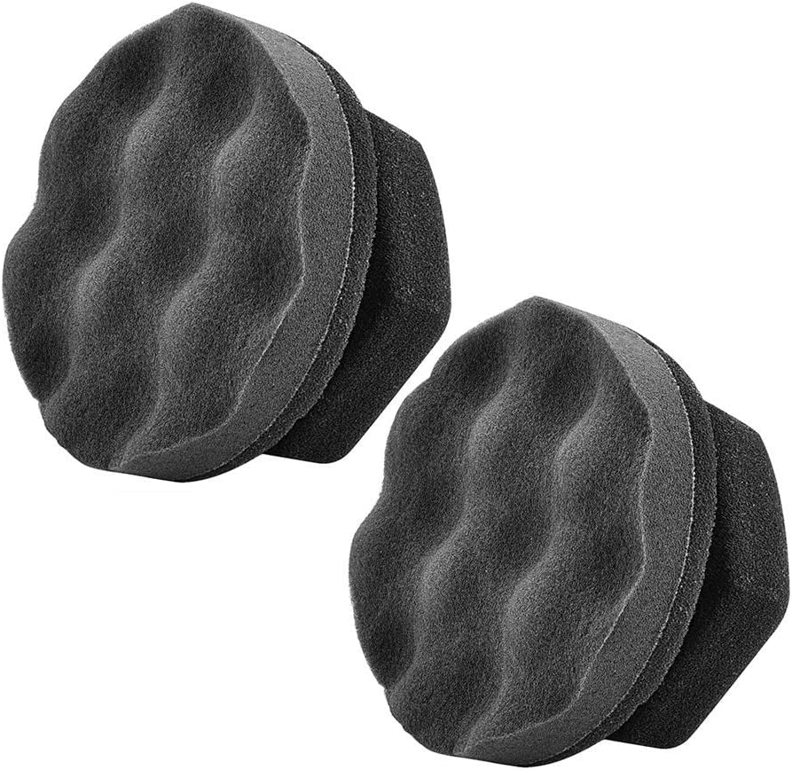 2 Pack Large Tire Shine Applicator Pad, Durable and Reusable Hex-Grip Tire Dressing Applicator Pad for Applying Tire Shine