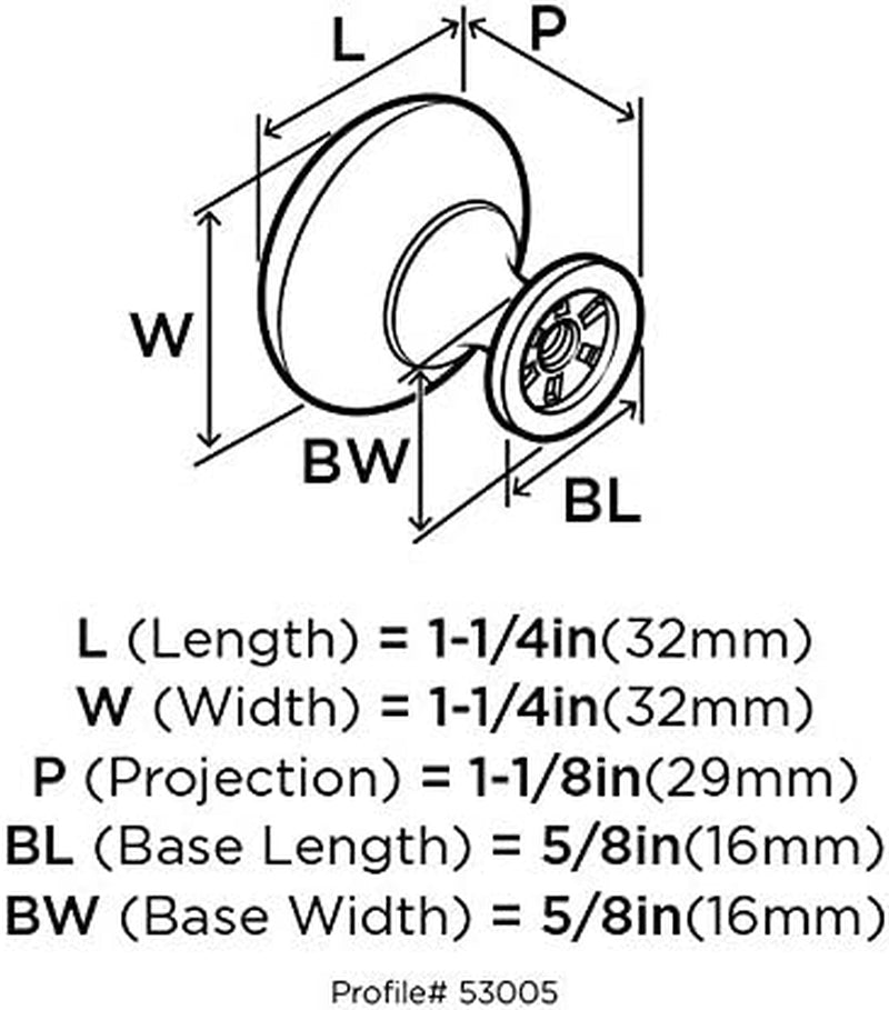 , Oil Rubbed Bronze | 1-1/4 Inch (32 Mm) Diameter | Edona | 1 Pack | Drawer Knob | Cabinet Hardware