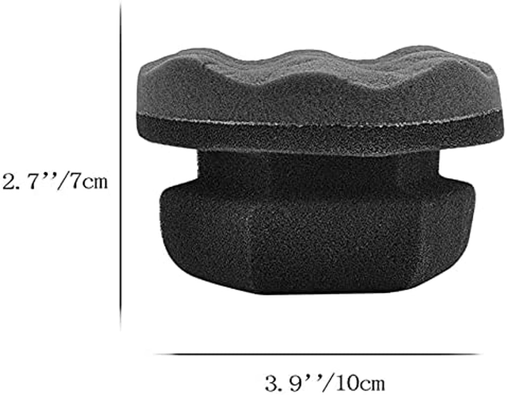 2 Pack Large Tire Shine Applicator Pad, Durable and Reusable Hex-Grip Tire Dressing Applicator Pad for Applying Tire Shine