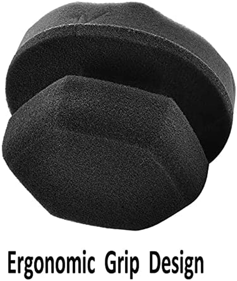 2 Pack Large Tire Shine Applicator Pad, Durable and Reusable Hex-Grip Tire Dressing Applicator Pad for Applying Tire Shine